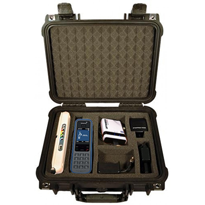 KIT ISATPHONE MALETIN PROTECTOR PARA USO VEHICULAR